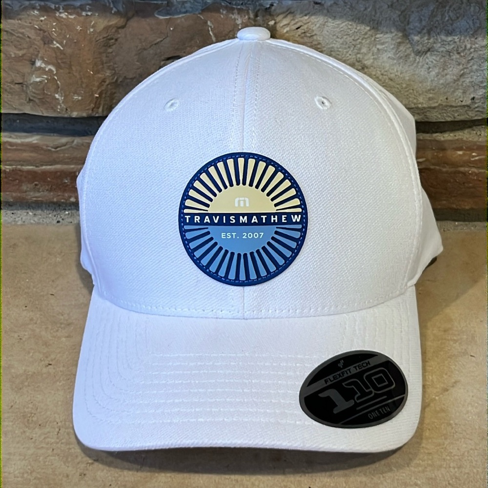 Travis Mathew Touching Down White Golf Hat Snap Back